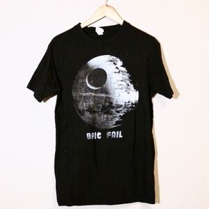 Star Wars Black Epic Fail Graphic Tee Shirt